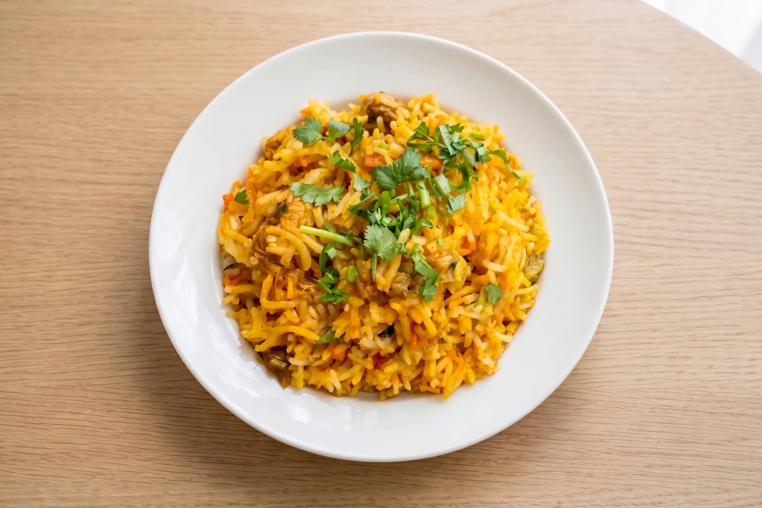 Chicken 65 Biryani at Rockfort Authentic Chettinadu and Indian Cuisine in Ranchlands, Calgary, AB